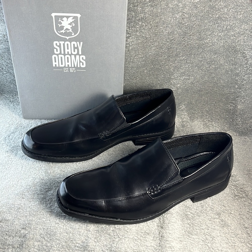 Stacy Adams, men’s “ Huxley” Black Dress shoes, 14W